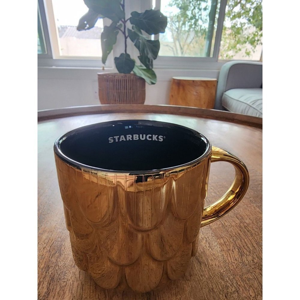 2019 Starbucks Gold Scale Coffee Cup Tea Mug | 14oz